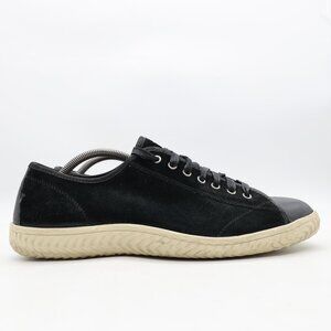 John Varvatos Hattan Men's 10.5 M Black Suede Leather Low Top Sneakers Casual